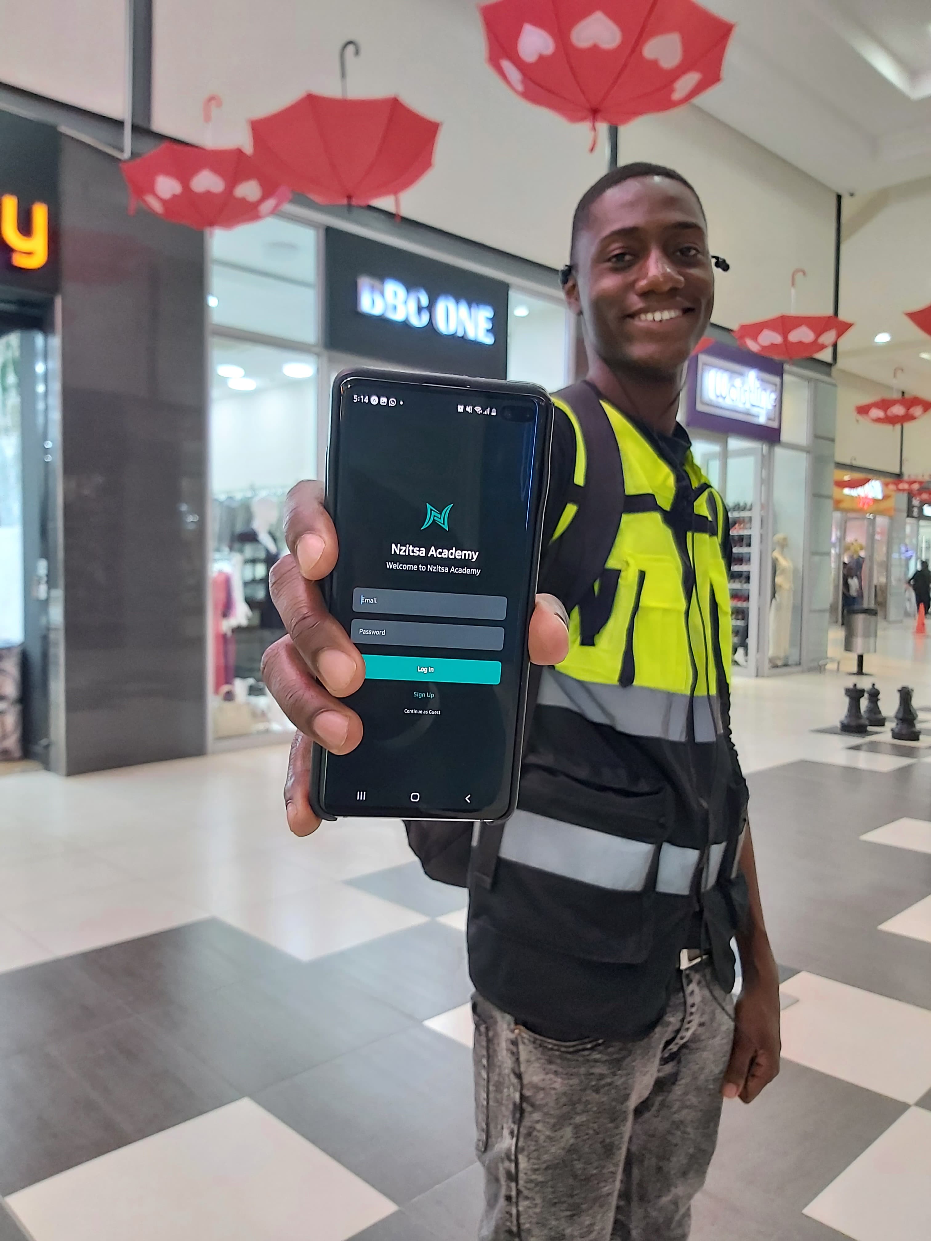 Nzitsa Academy mobile platform demonstration